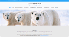 Desktop Screenshot of churchillpolarbears.org